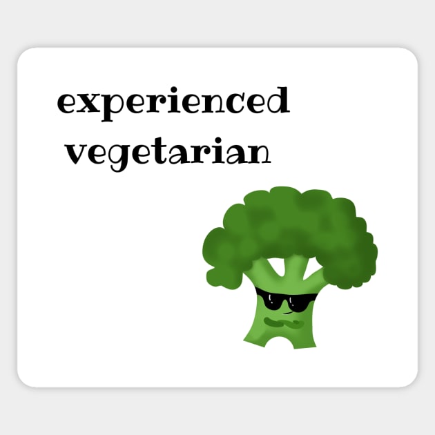 Experienced vegetarian Sticker by WordsGames